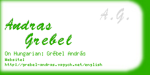 andras grebel business card